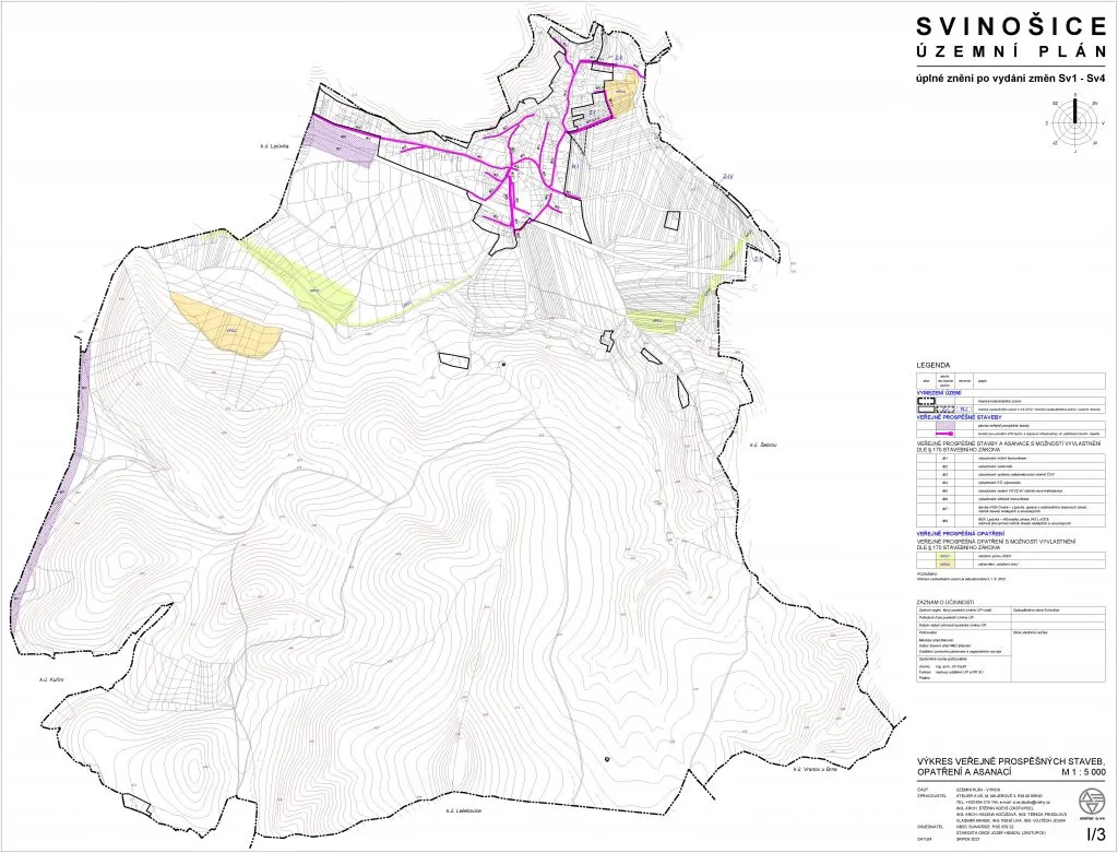 Výkres veřejně prospěšných staveb