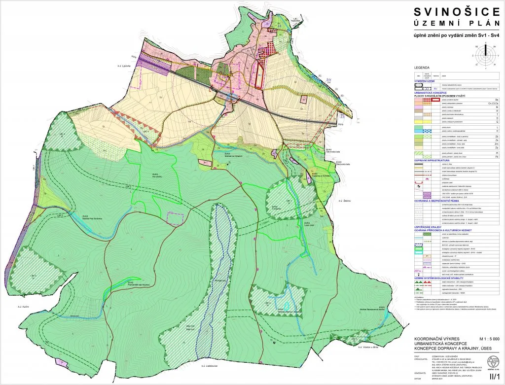 Koordinační výkres koncepce dopravy